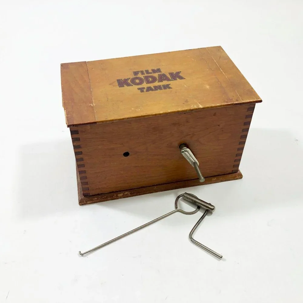Vintage Kodak Wood Film Tank 6.5x4x4 inches